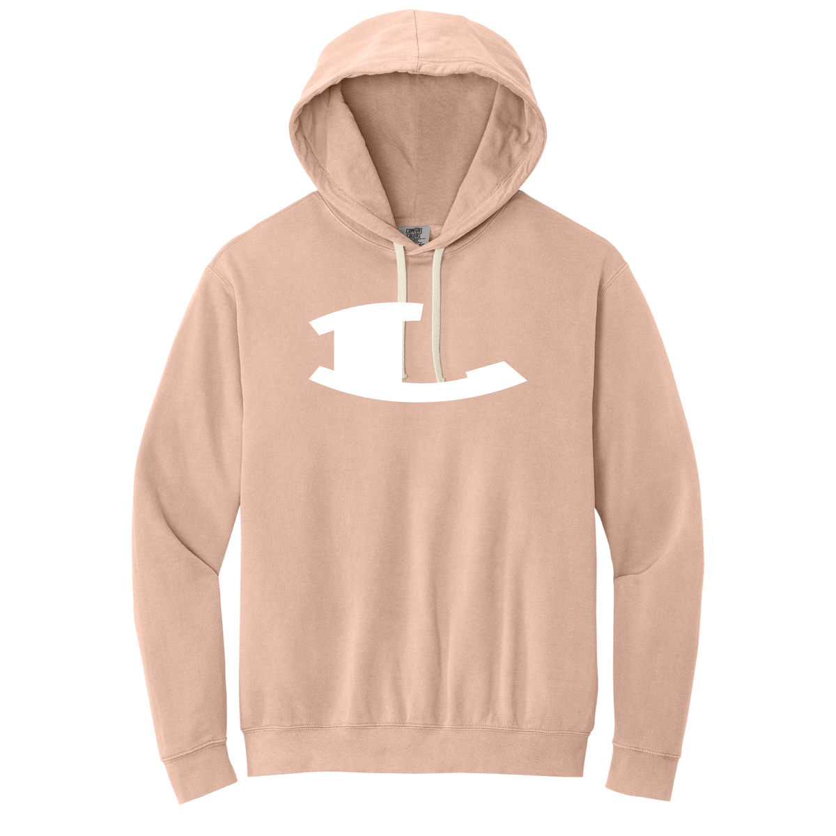 Dig Pink Volleyball | Comfort Colors Lightweight Hooded Sweatshirt