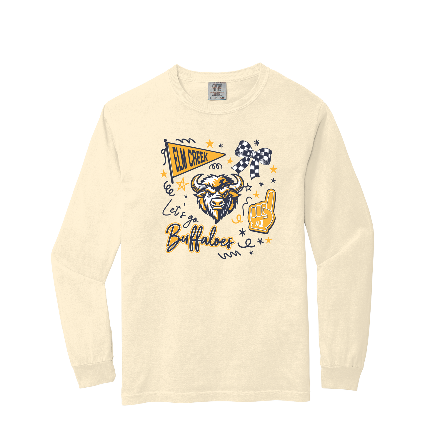 Elm Creek | Comfort Colors ADULT Garment-Dyed Heavyweight Long Sleeve T-Shirt