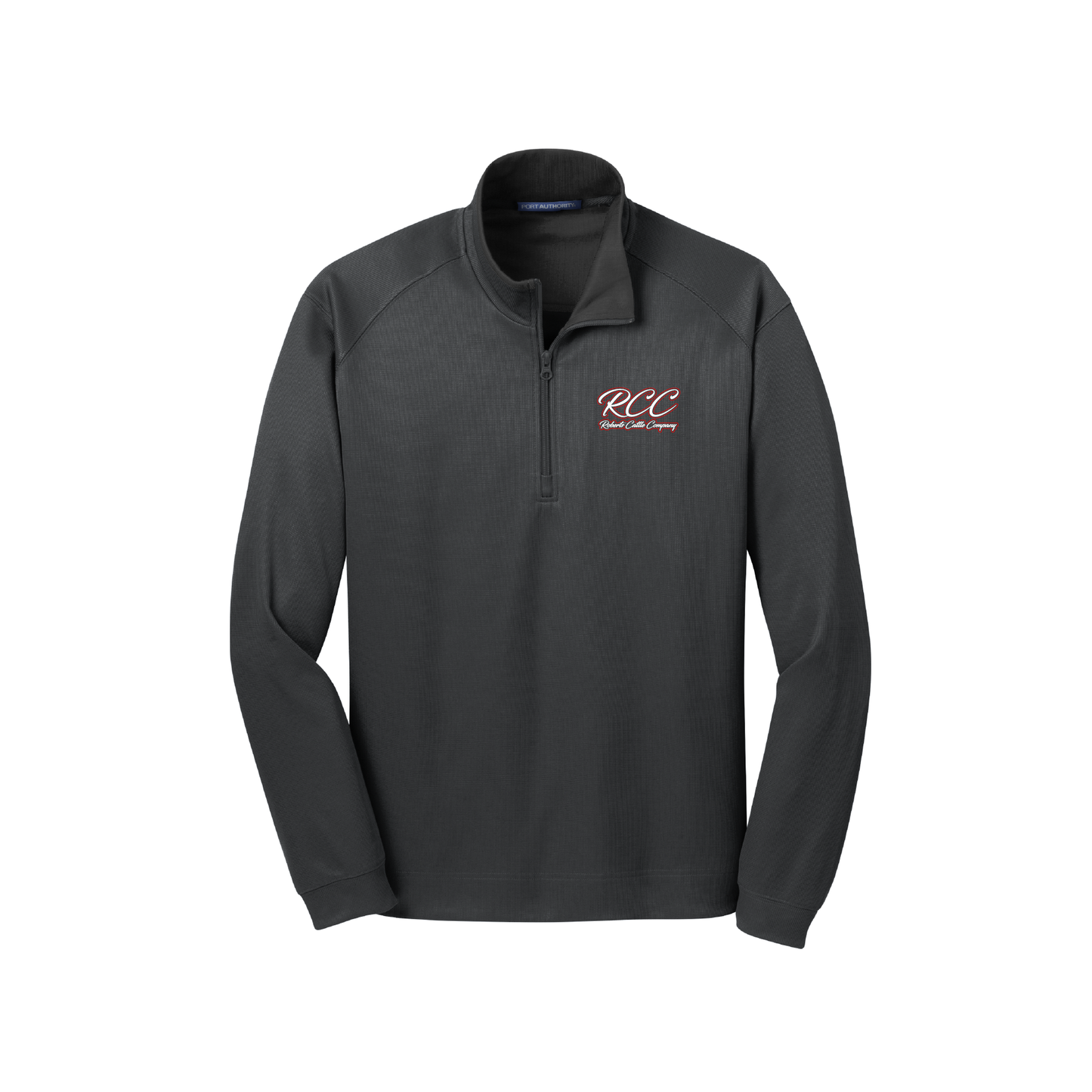 Roberts | Jersey con cremallera de 1/4 y textura vertical de Port Authority