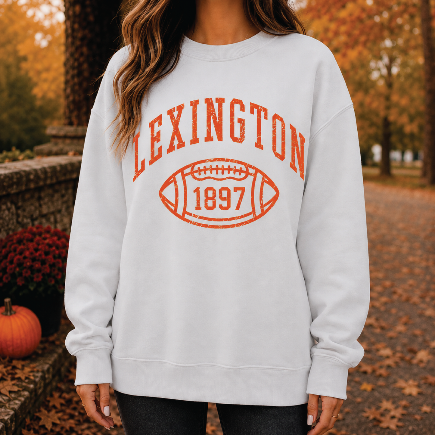 Lex Football | Lane Seven Urban Crewneck Garment Dyed