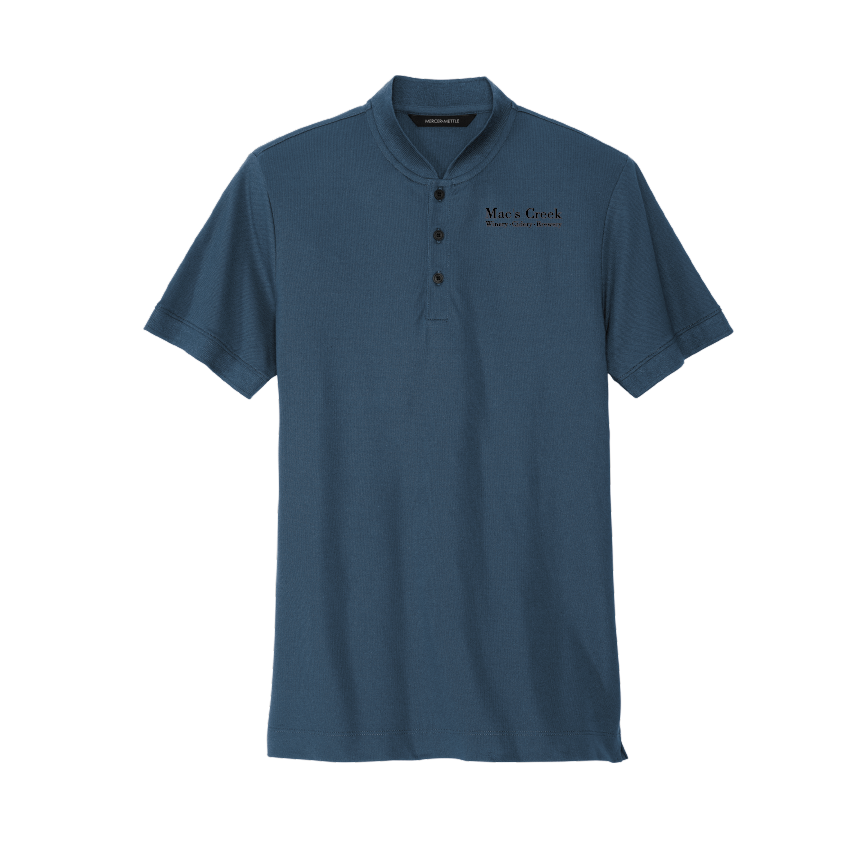 Camiseta Henley de piqué elástico de Mac's Creek | Mercer+Mettle