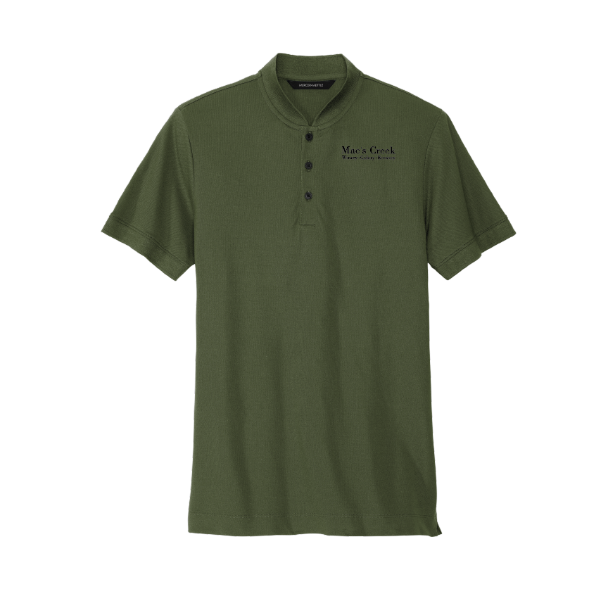 Camiseta Henley de piqué elástico de Mac's Creek | Mercer+Mettle