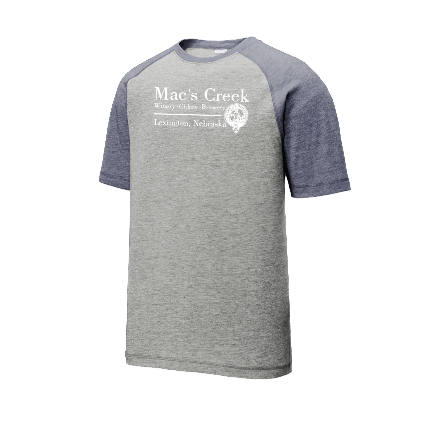 Mac's Creek | Camiseta raglán absorbente Sport-Tek Tri-Blend
