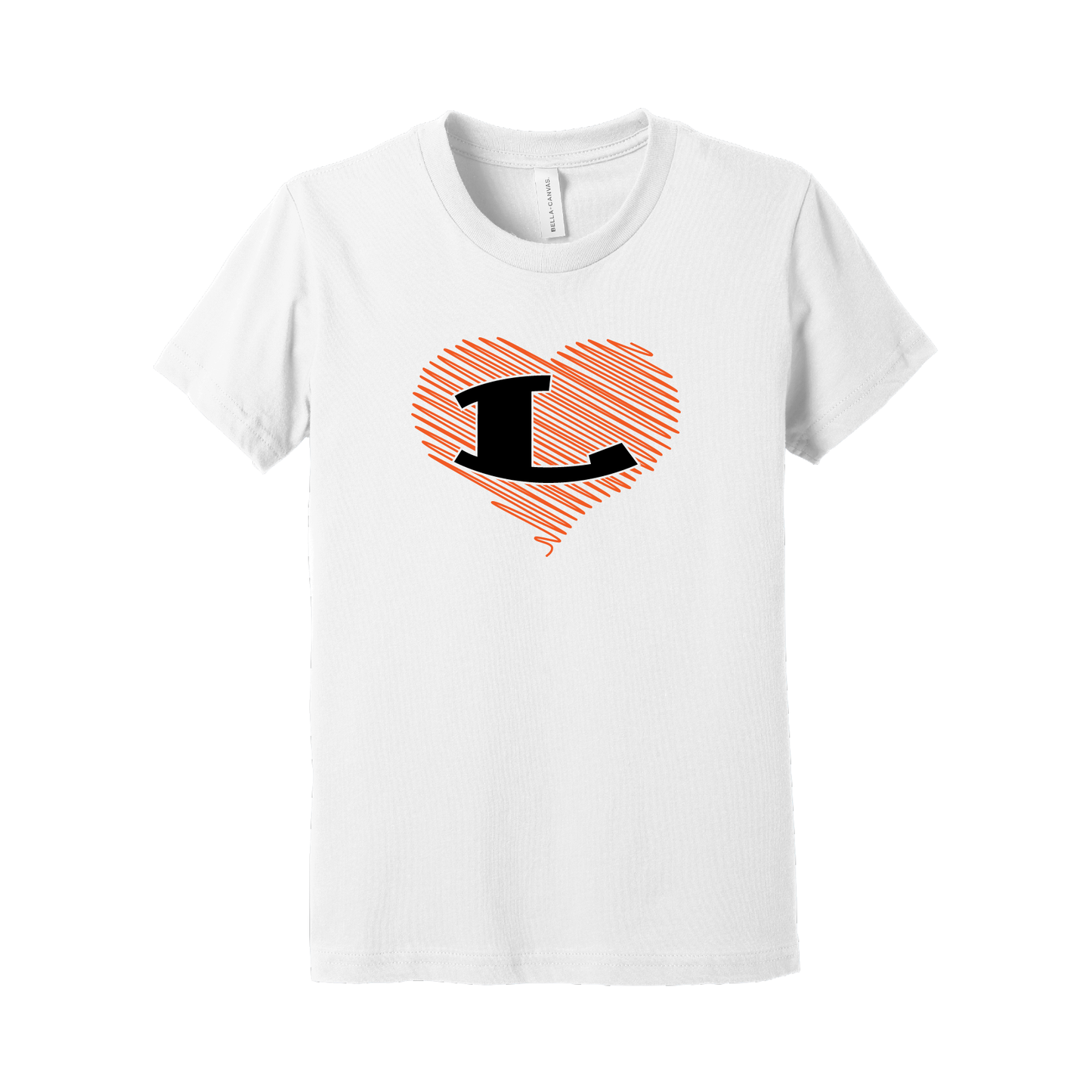 Bella+Canvas Youth Short Sleeve Tee With Glitter L