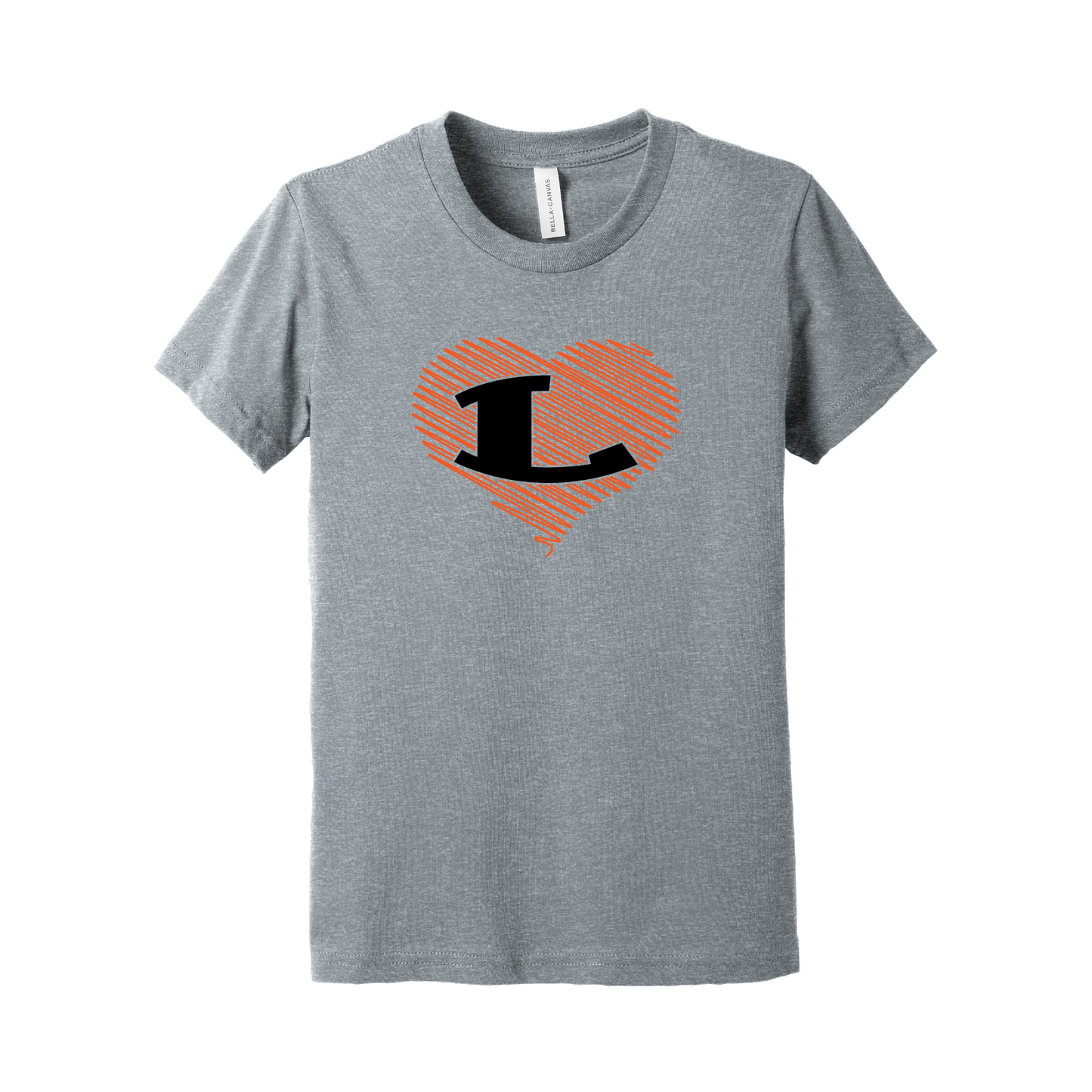 Bella+Canvas Youth Short Sleeve Tee With Glitter L