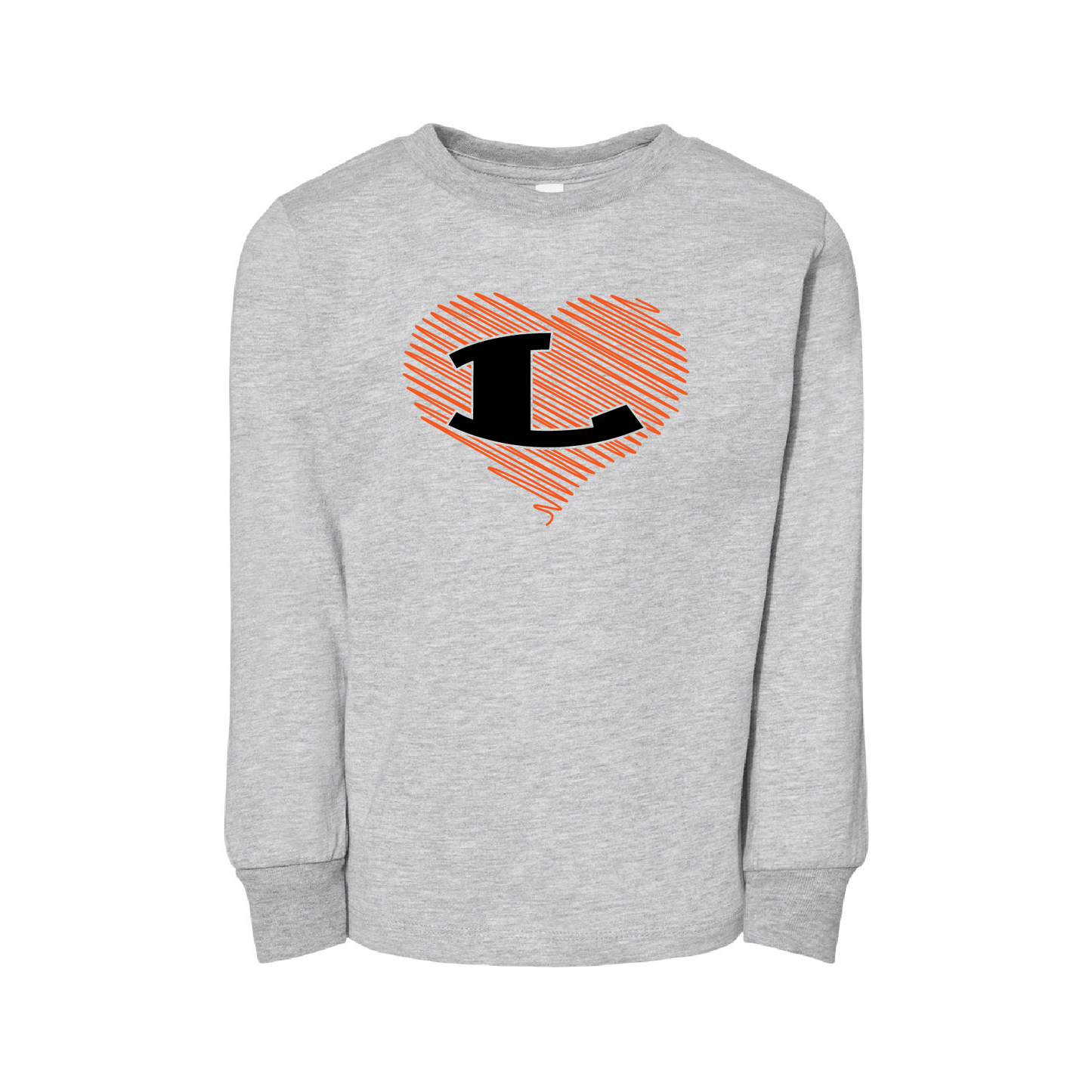 Bella+Canvas Toddler Long Sleeve Tee With Glitter L
