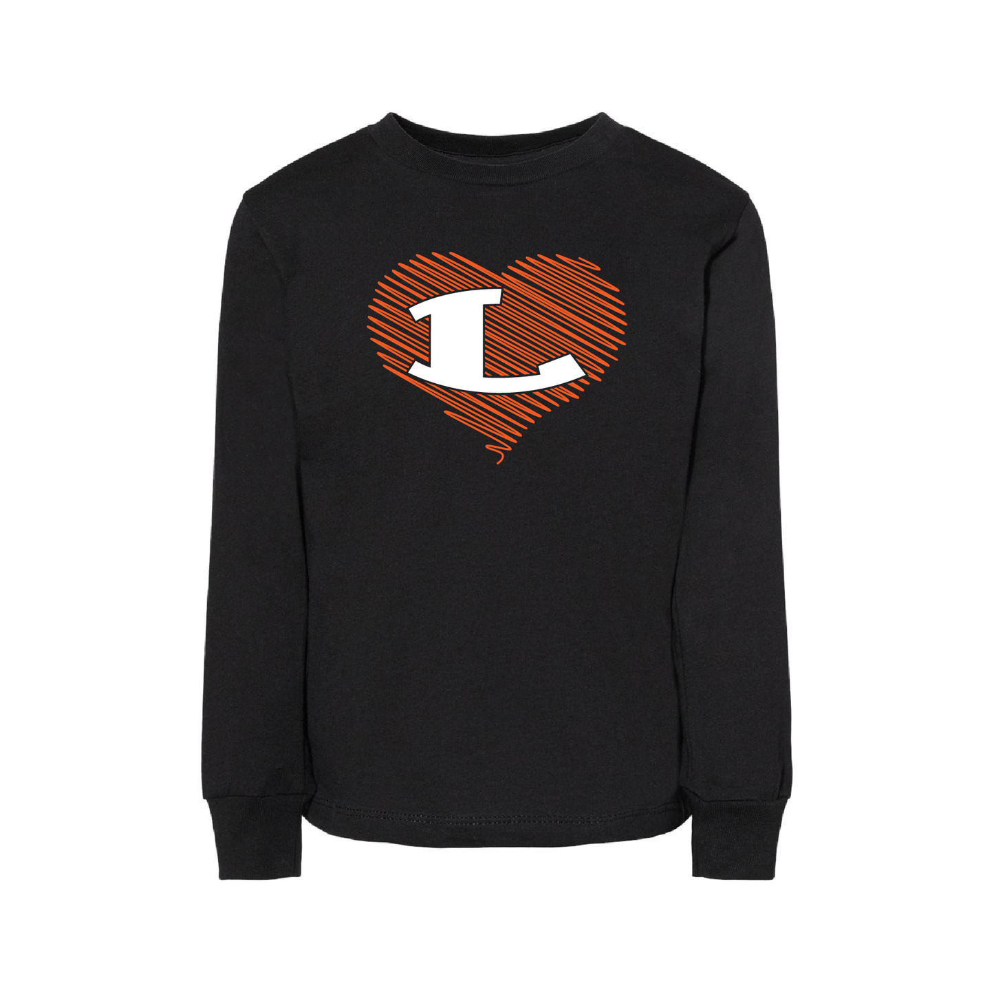 Bella+Canvas Toddler Long Sleeve Tee With Glitter L