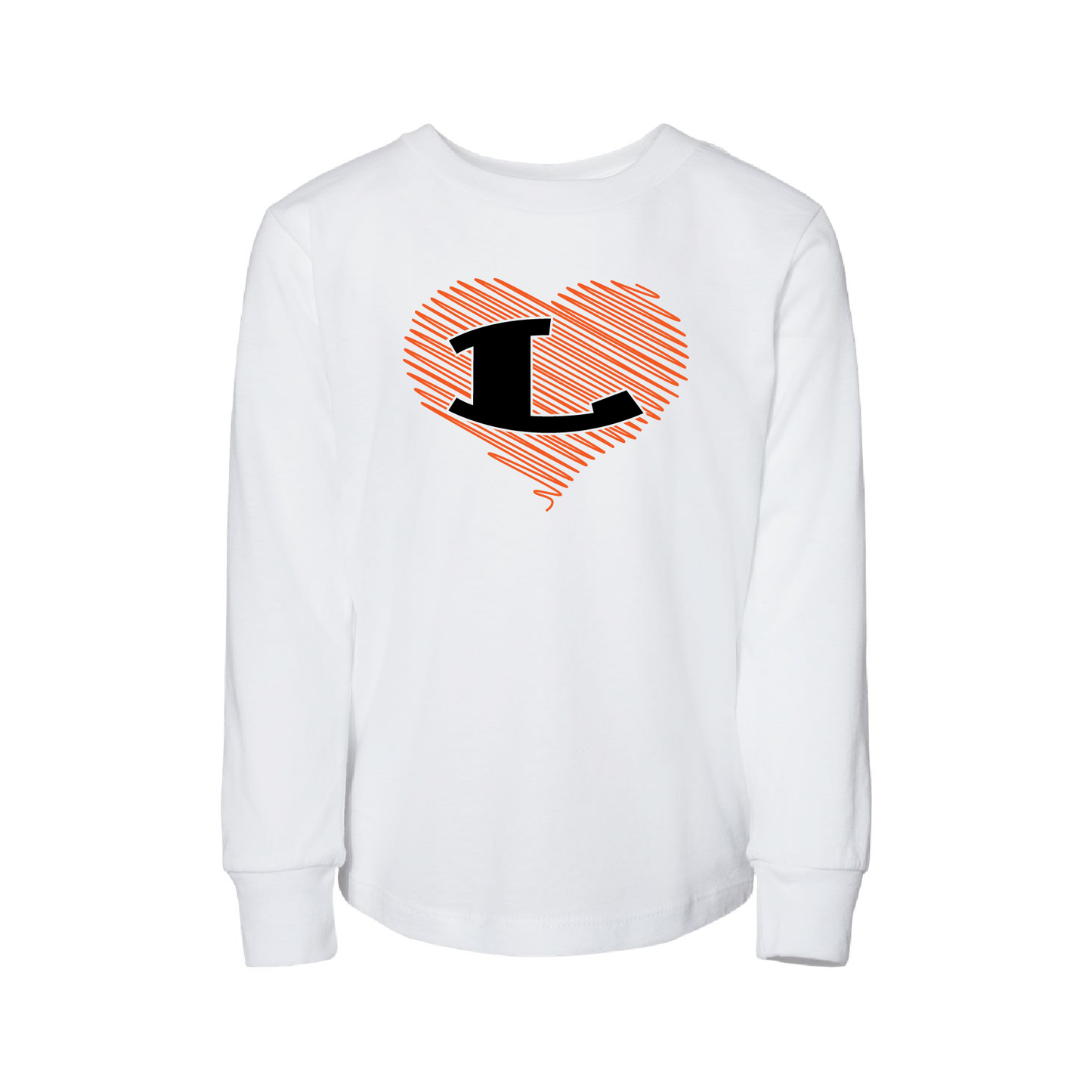Bella+Canvas Toddler Long Sleeve Tee With Glitter L