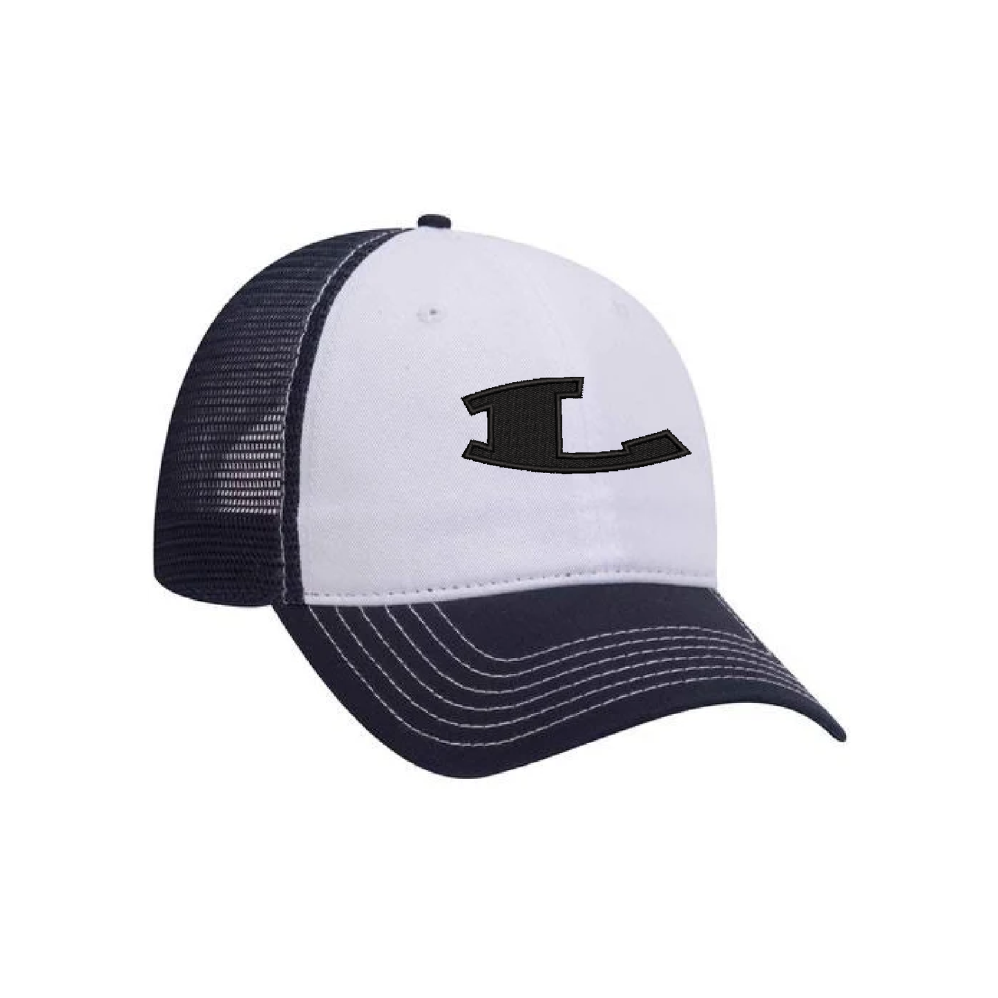 Otto Cap 6 Panel Low Profile Mesh Back Trucker Dad Hat