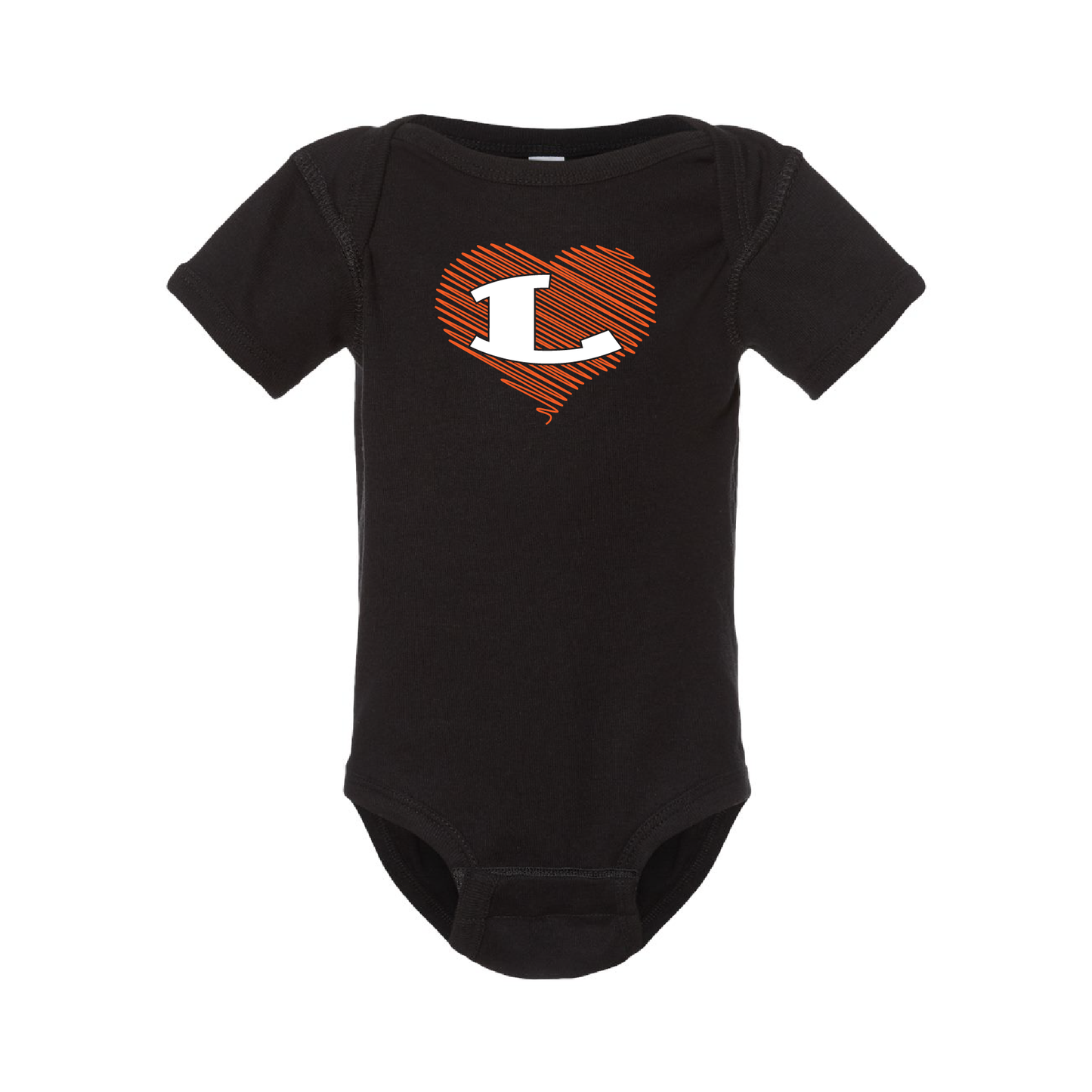 Rabbit Skins Infant Baby Rib Bodysuit With Glitter L