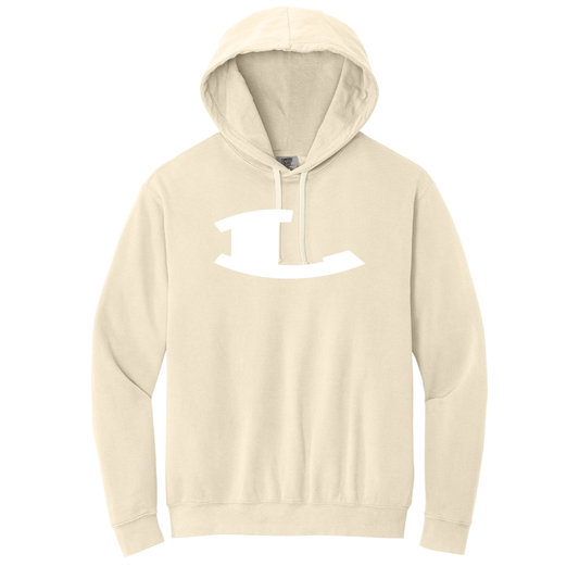 Dig Pink Volleyball | Comfort Colors Lightweight Hooded Sweatshirt