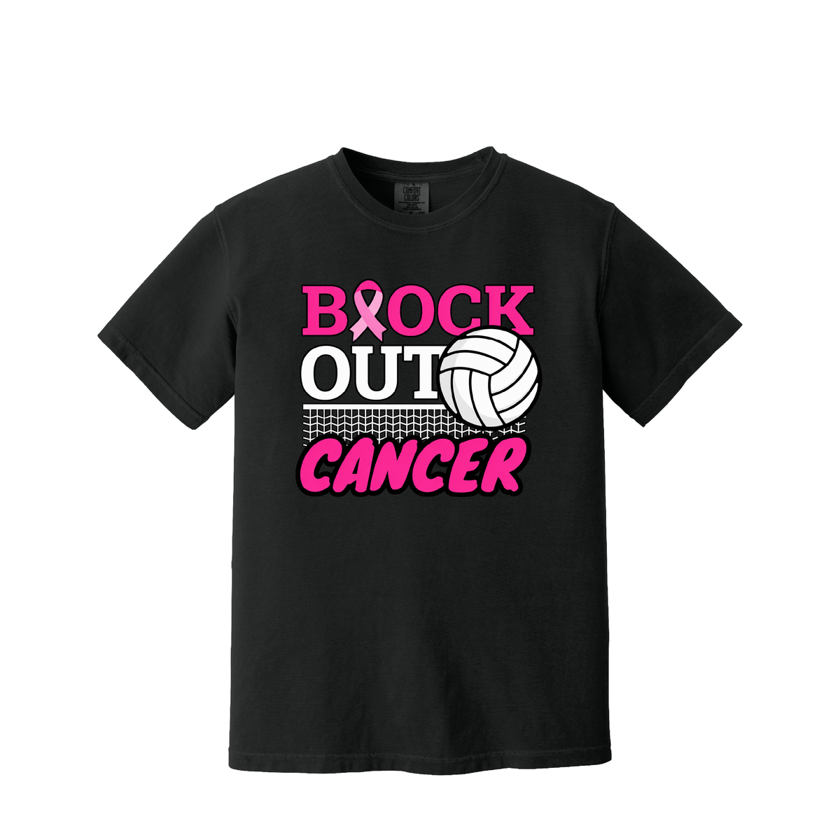 Dig Pink Volleyball | Comfort Colors Garment-Dyed Heavyweight T-Shirt