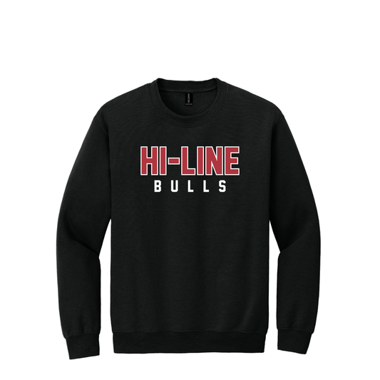 Hi-Line Bulls | Gildan Heavy Blend Crewneck Sweatshirt
