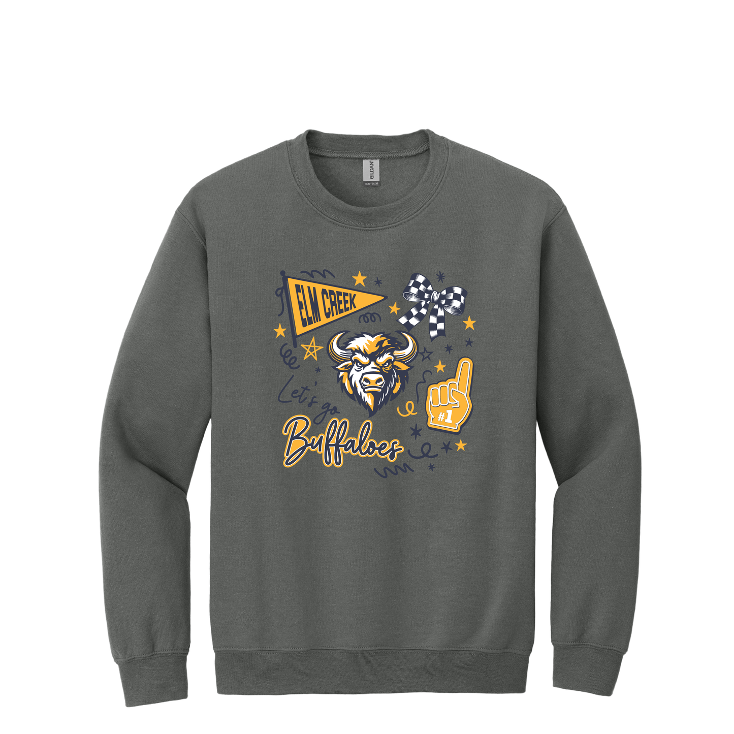 Elm Creek | Gildan ADULT Heavy Blend Crewneck Sweatshirt