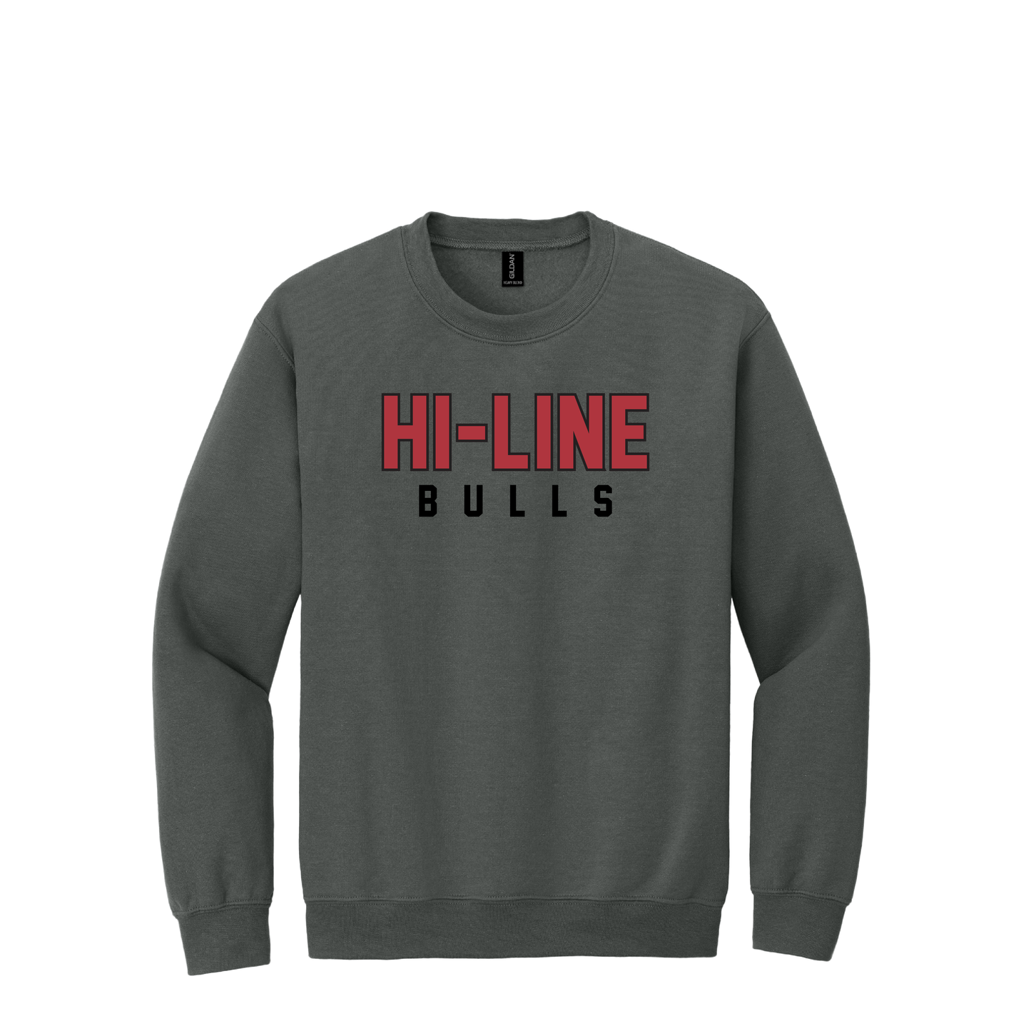 Hi-Line Bulls | Gildan Heavy Blend Crewneck Sweatshirt