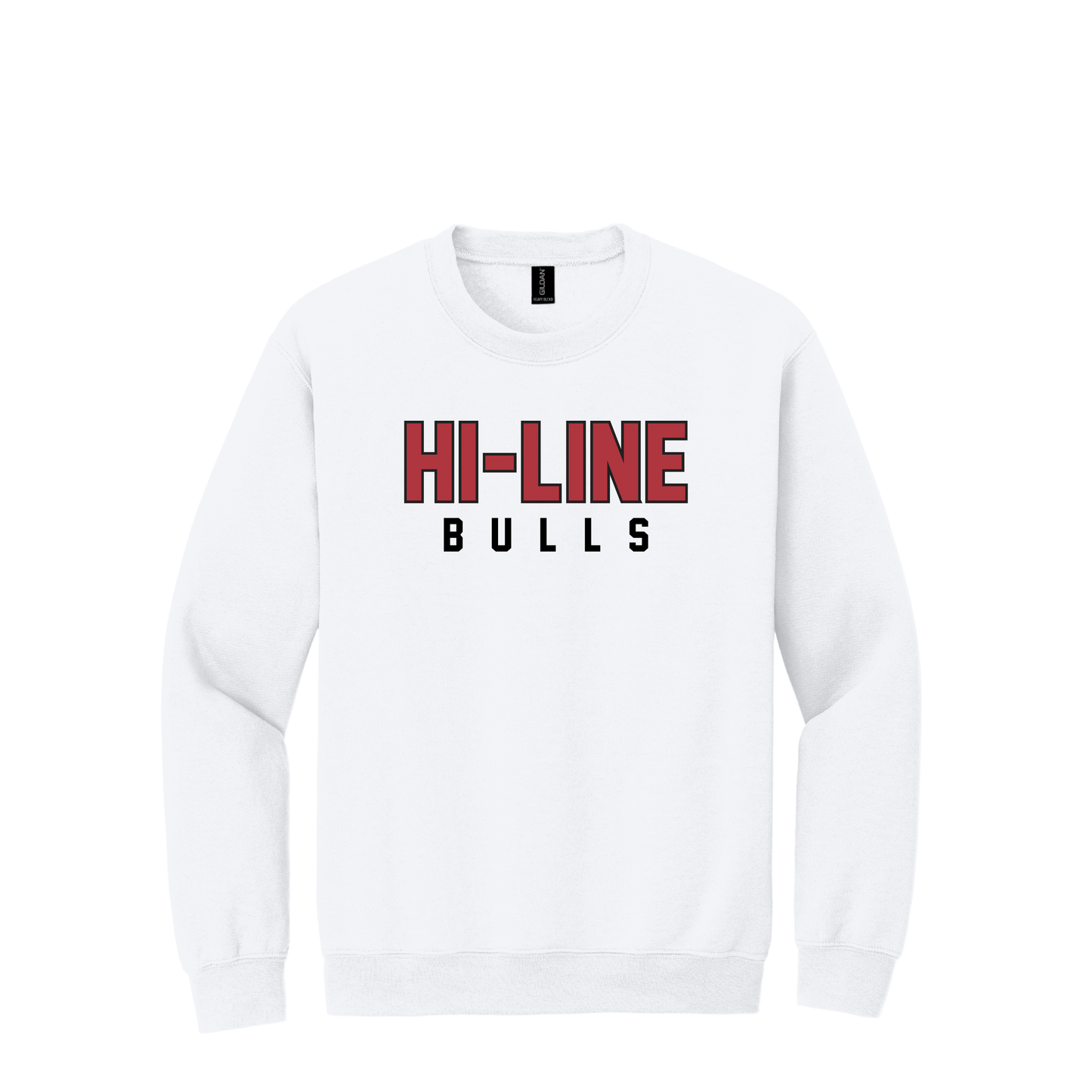 Hi-Line Bulls | Gildan Heavy Blend Crewneck Sweatshirt