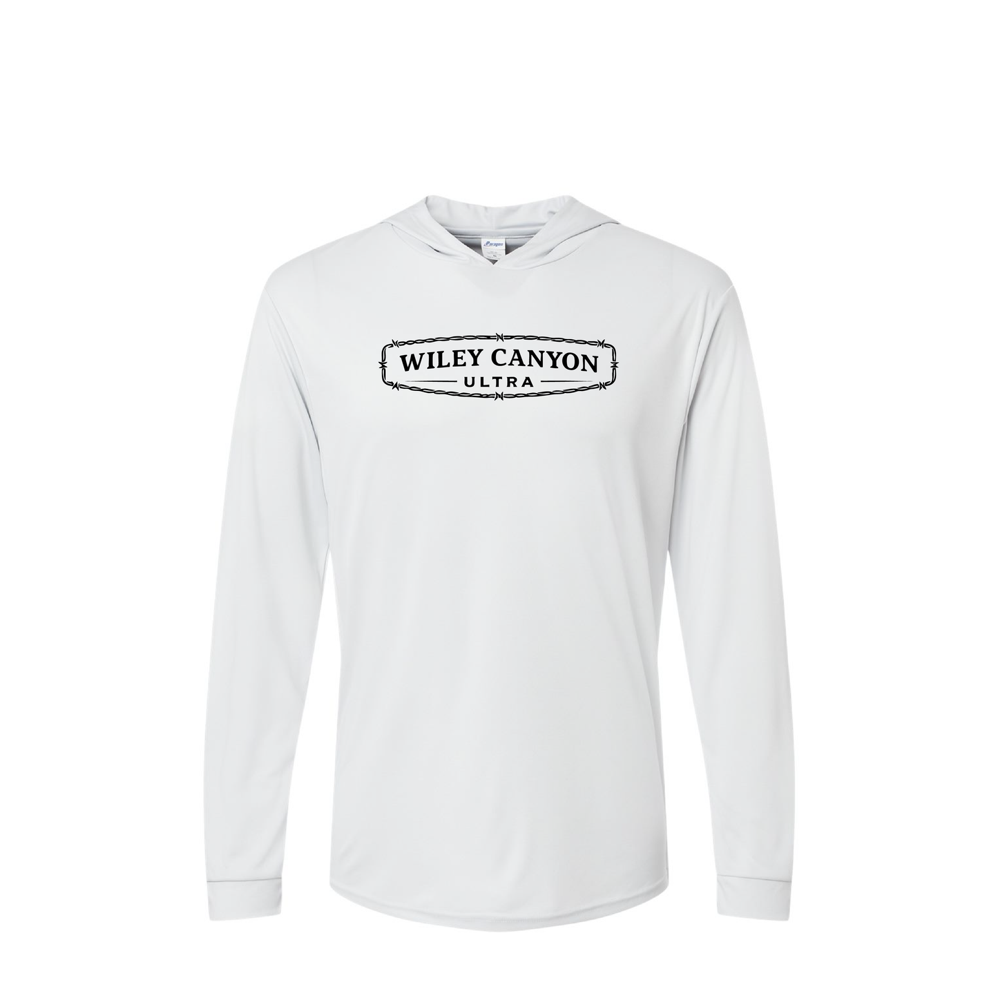 Wiley Canyon/Prairie Sky | Paragon Unisex Bahama Performance Hooded Long Sleeve T-Shirt