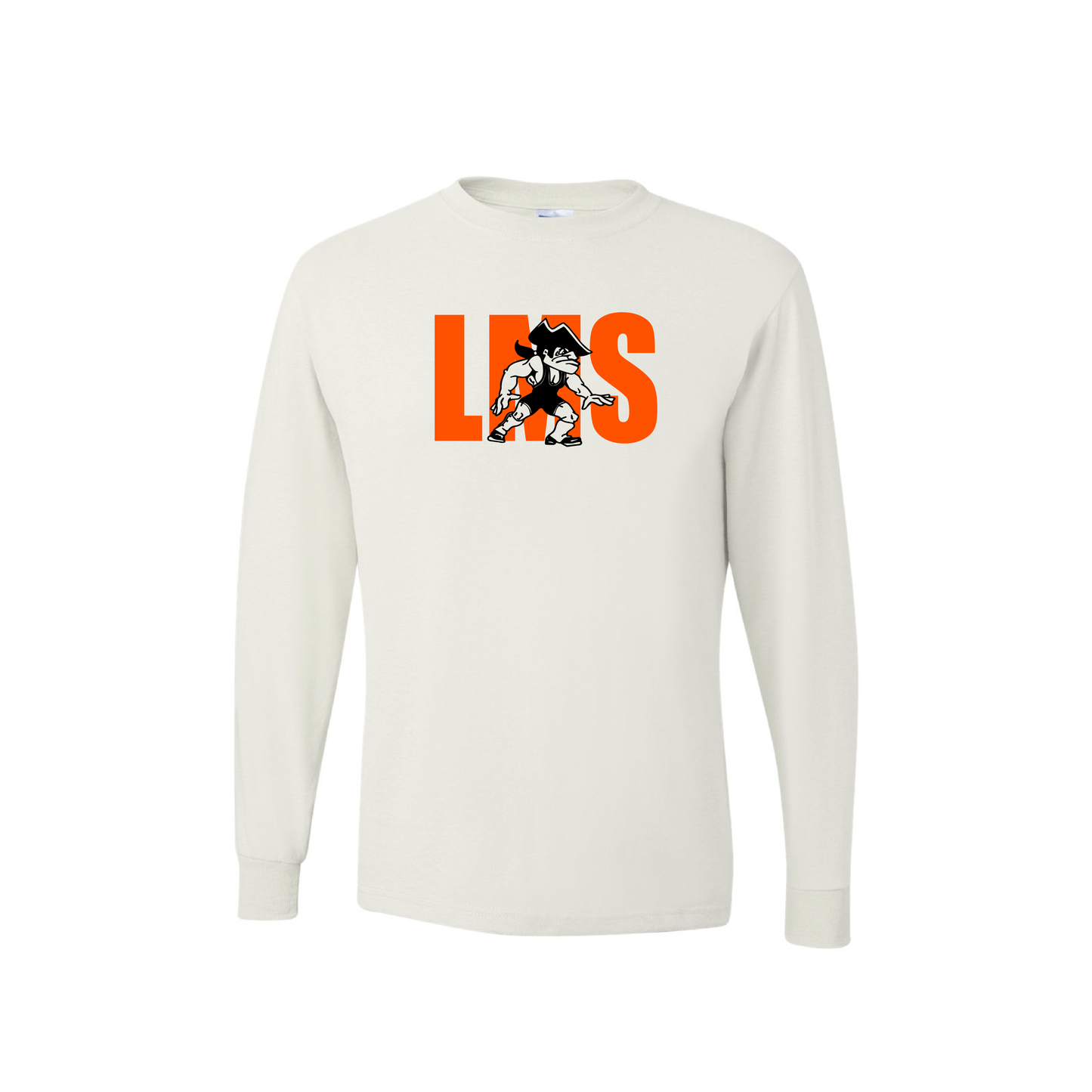 LMS Wrestling | JERZEES ADULT Dri-Power 50/50 Cotton/Poly Long Sleeve T-Shirt