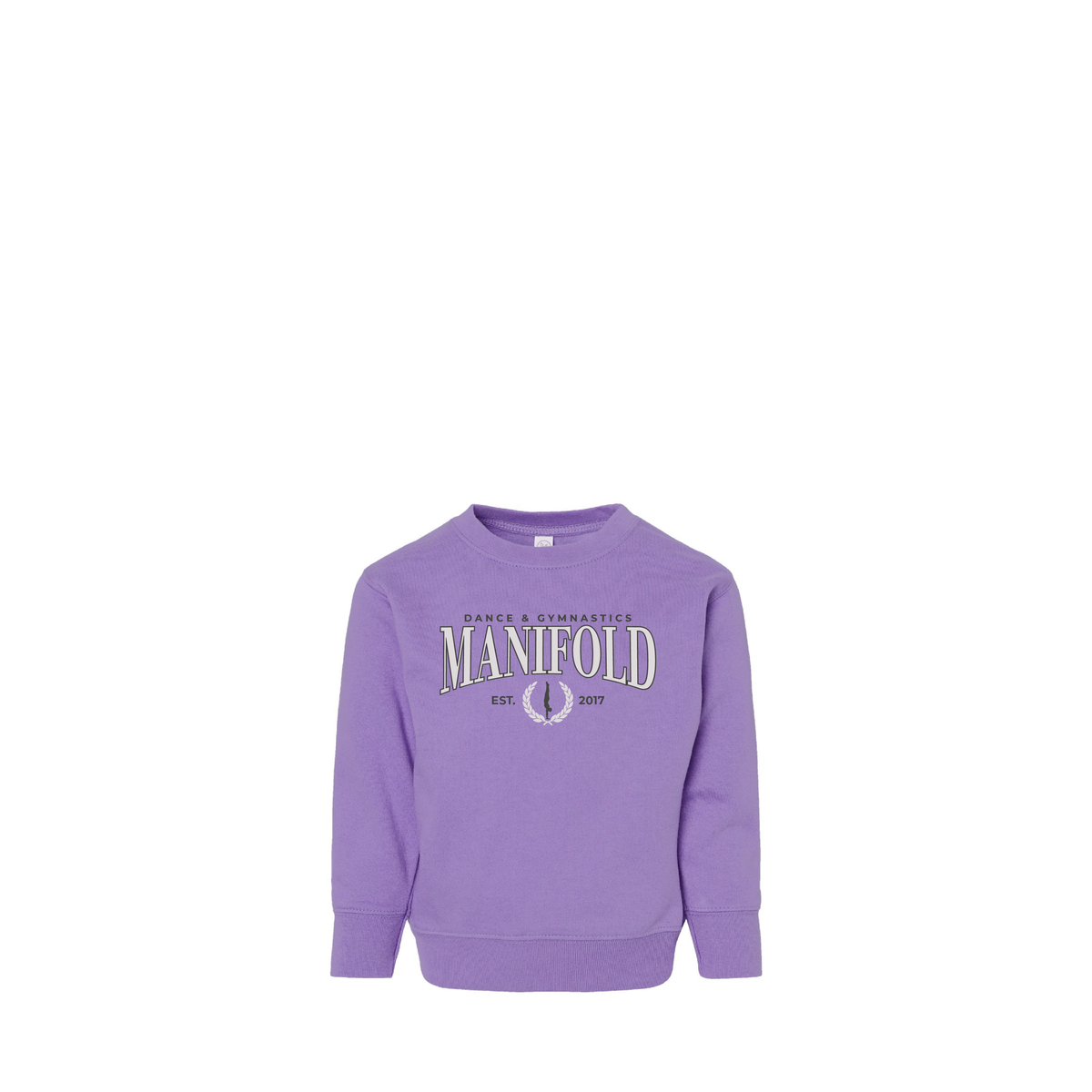 Manifold | Rabbit Skins Toddler Fleece Crewneck Sweatshirt - Gymnastics