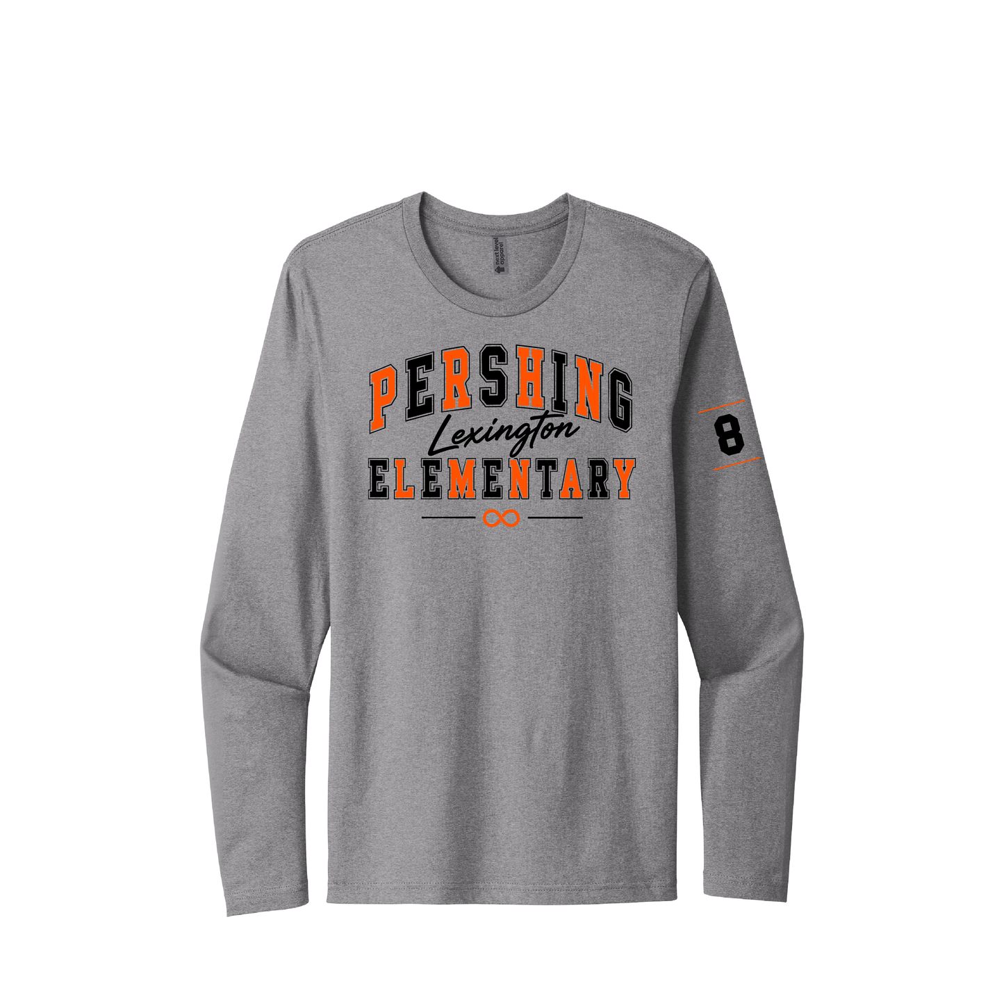 Pershing Staff | Next Level Apparel Adult Cotton Long Sleeve Tee