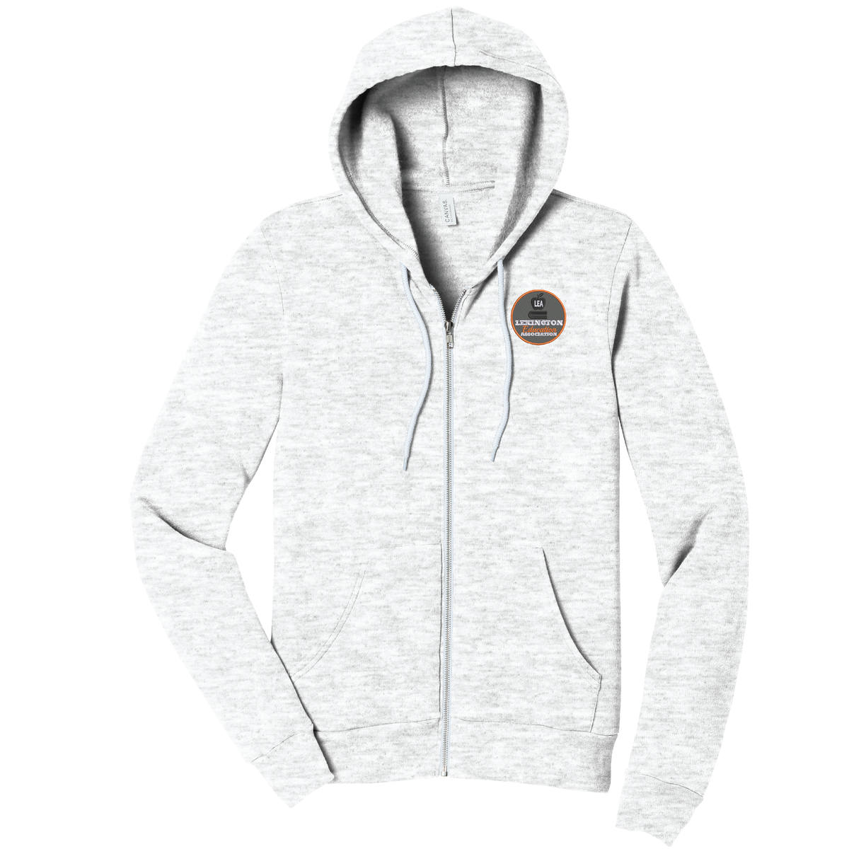 LEA | Bella + Canvas - Sudadera con capucha y cremallera completa de polar y esponja