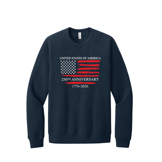 250 | Bella+Canvas Unisex Sponge Fleece Raglan Sweatshirt