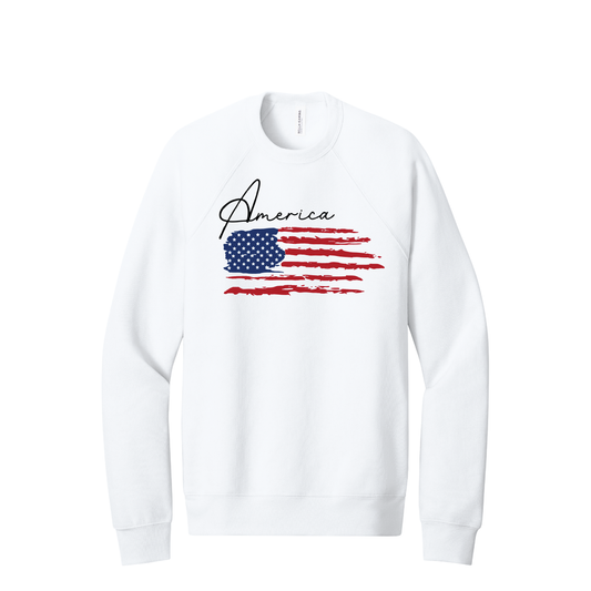 250 | Bella+Canvas Unisex Sponge Fleece Raglan Sweatshirt