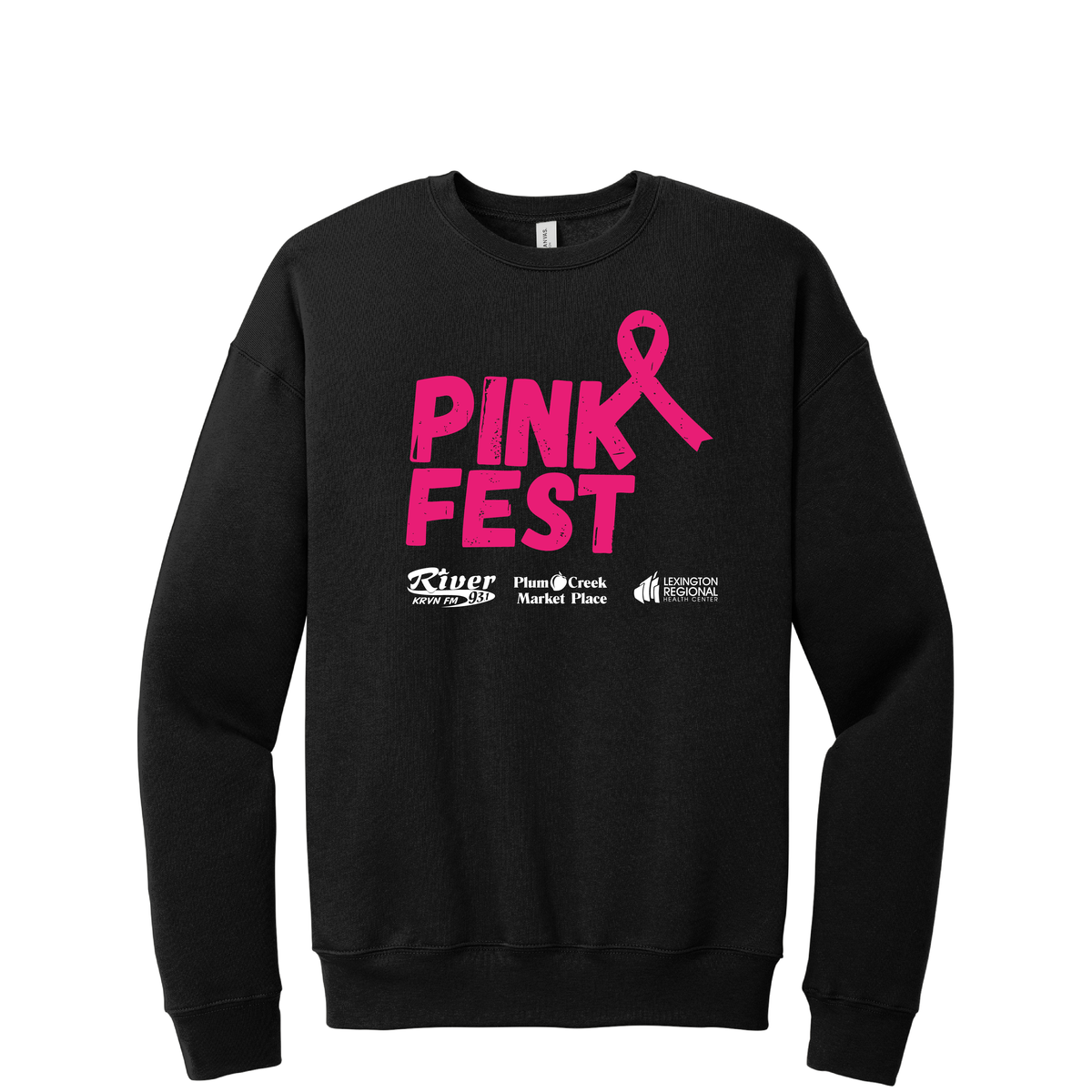 LRHC Pinkfest 2026 | Bella+Canvas Sponge Fleece Drop Shoulder Crewneck Sweatshirt