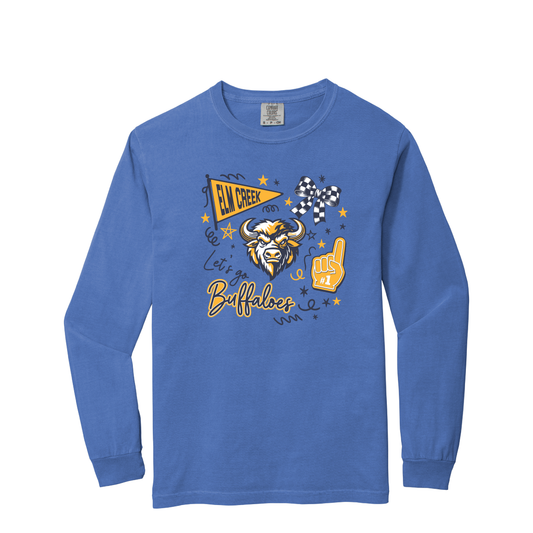 Elm Creek | Comfort Colors ADULT Garment-Dyed Heavyweight Long Sleeve T-Shirt