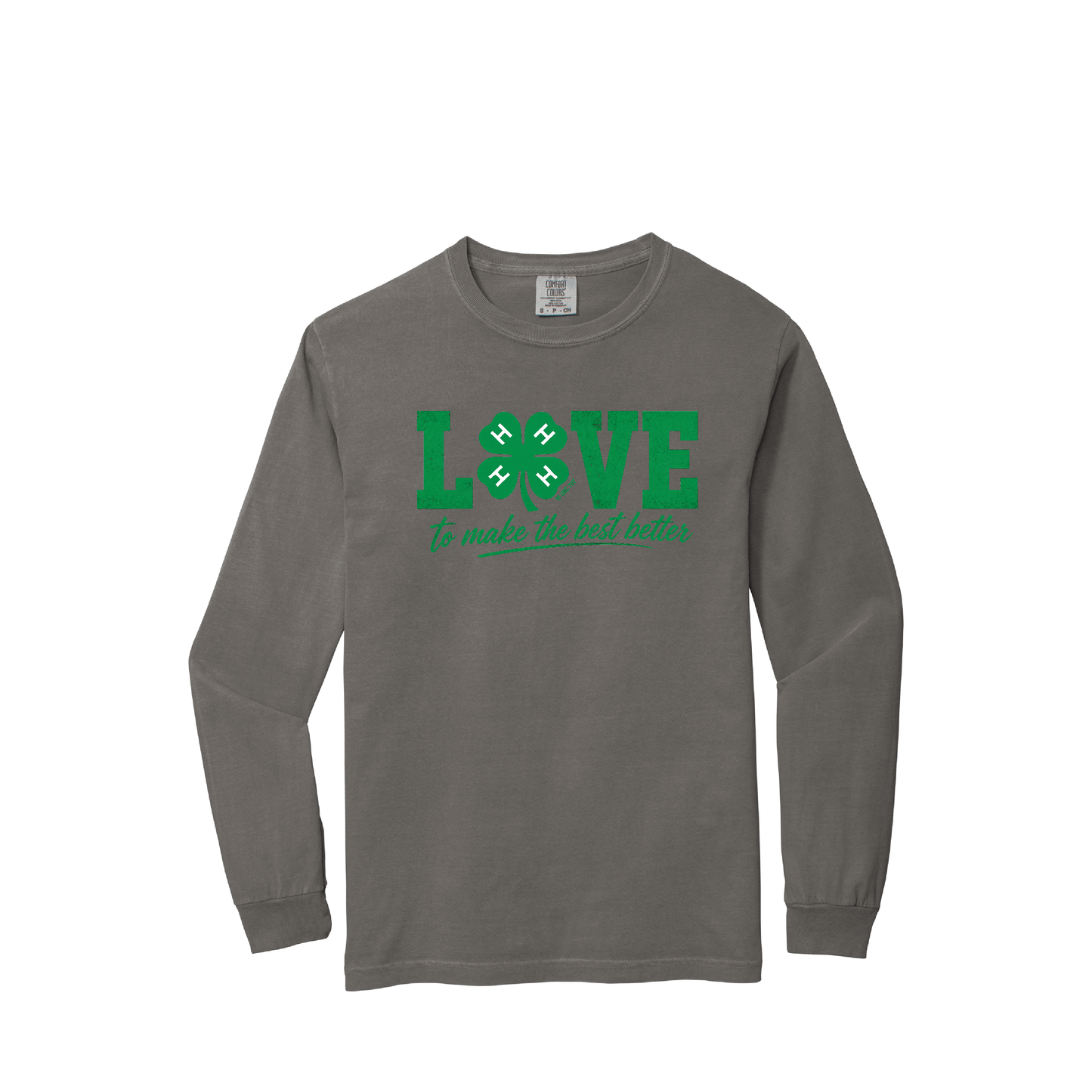 4-H | Comfort Colors Adult Garment-Dyed Heavyweight Long Sleeve T-Shirt