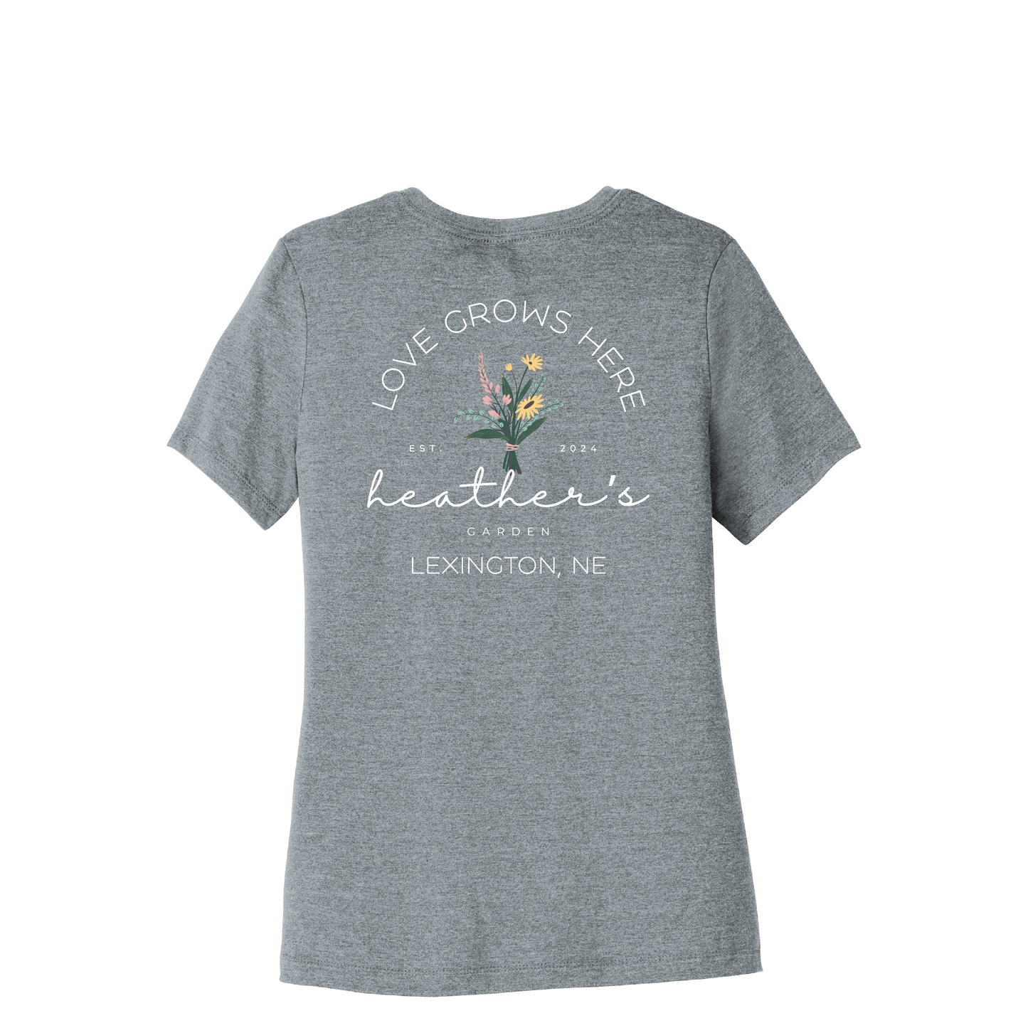Heather's Garden | Bella+Canvas Women’s Relaxed Fit Heather CVC Tee