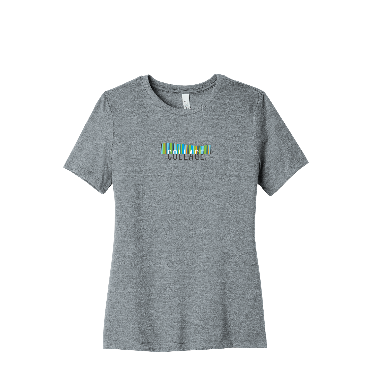 Collage | Bella+Canvas Women’s Relaxed Fit Heather CVC Tee