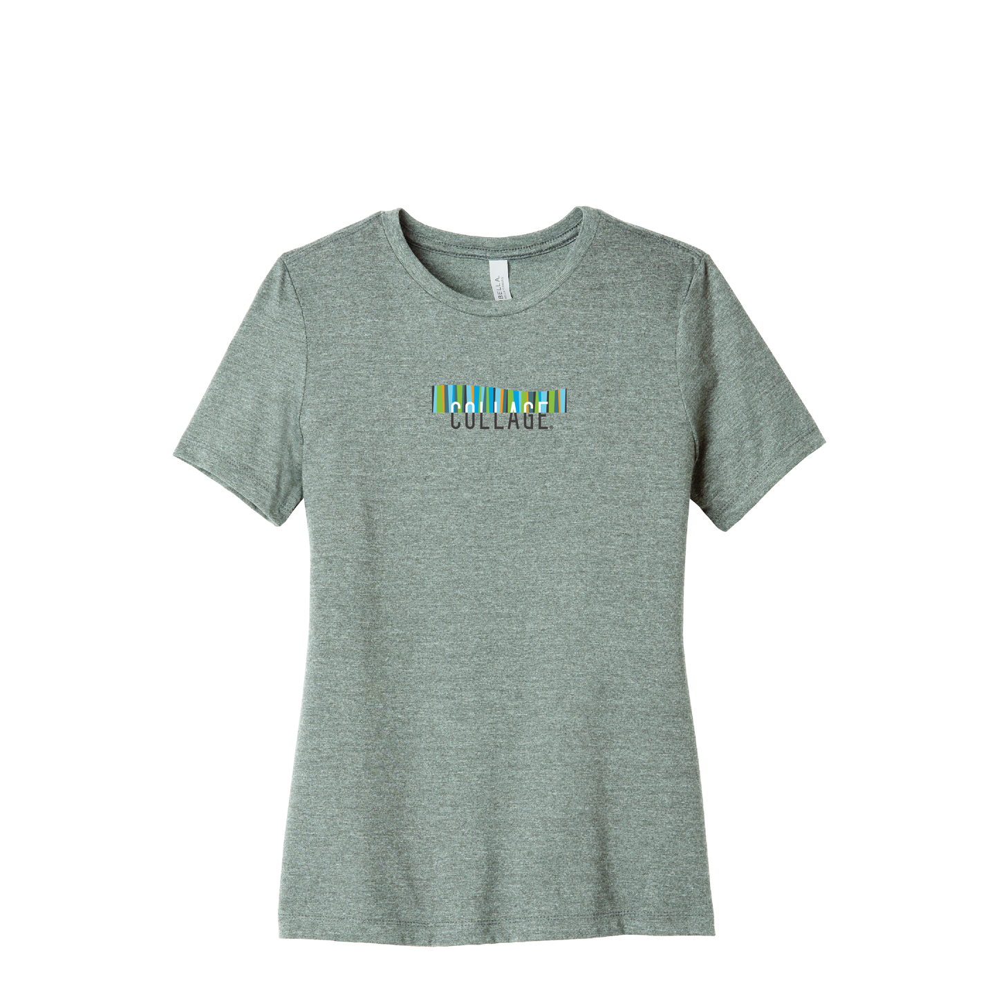 Collage | Bella+Canvas Women’s Relaxed Fit Heather CVC Tee