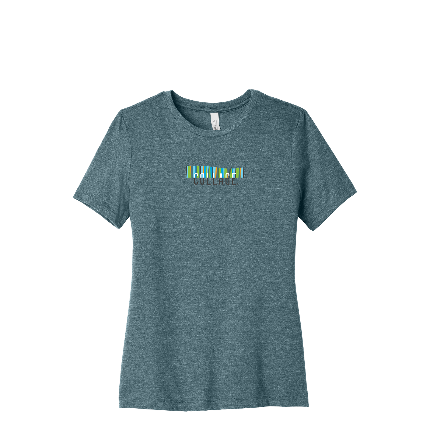 Collage | Bella+Canvas Women’s Relaxed Fit Heather CVC Tee
