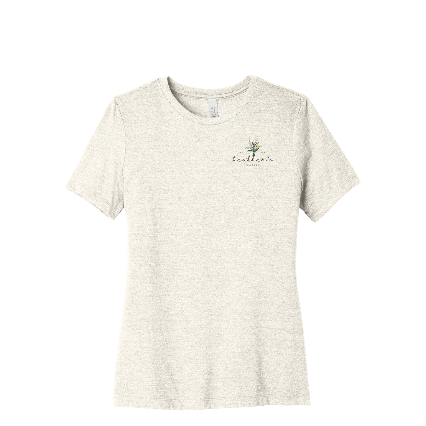 Heather's Garden | Bella+Canvas Women’s Relaxed Fit Heather CVC Tee