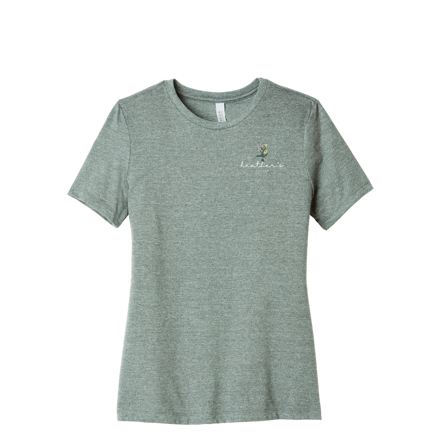 Heather's Garden | Bella+Canvas Women’s Relaxed Fit Heather CVC Tee