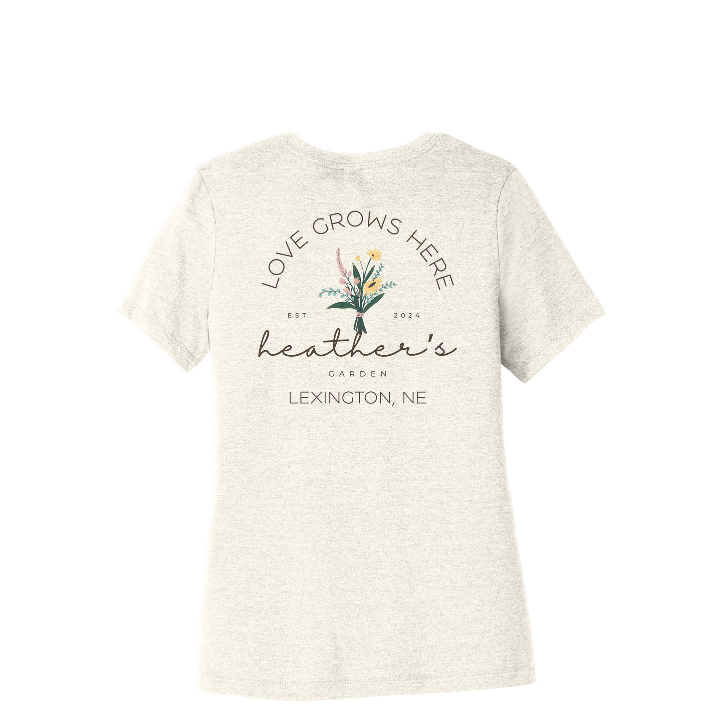 Heather's Garden | Bella+Canvas Women’s Relaxed Fit Heather CVC Tee