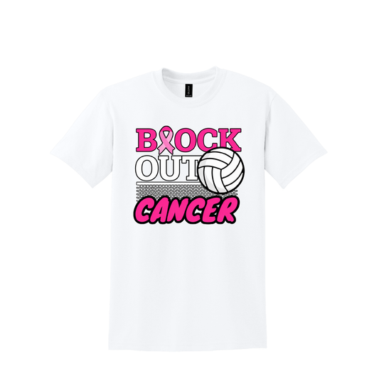 Dig Pink Volleyball | Gildan Adult DryBlend 50 Cotton/50 Poly T-Shirt