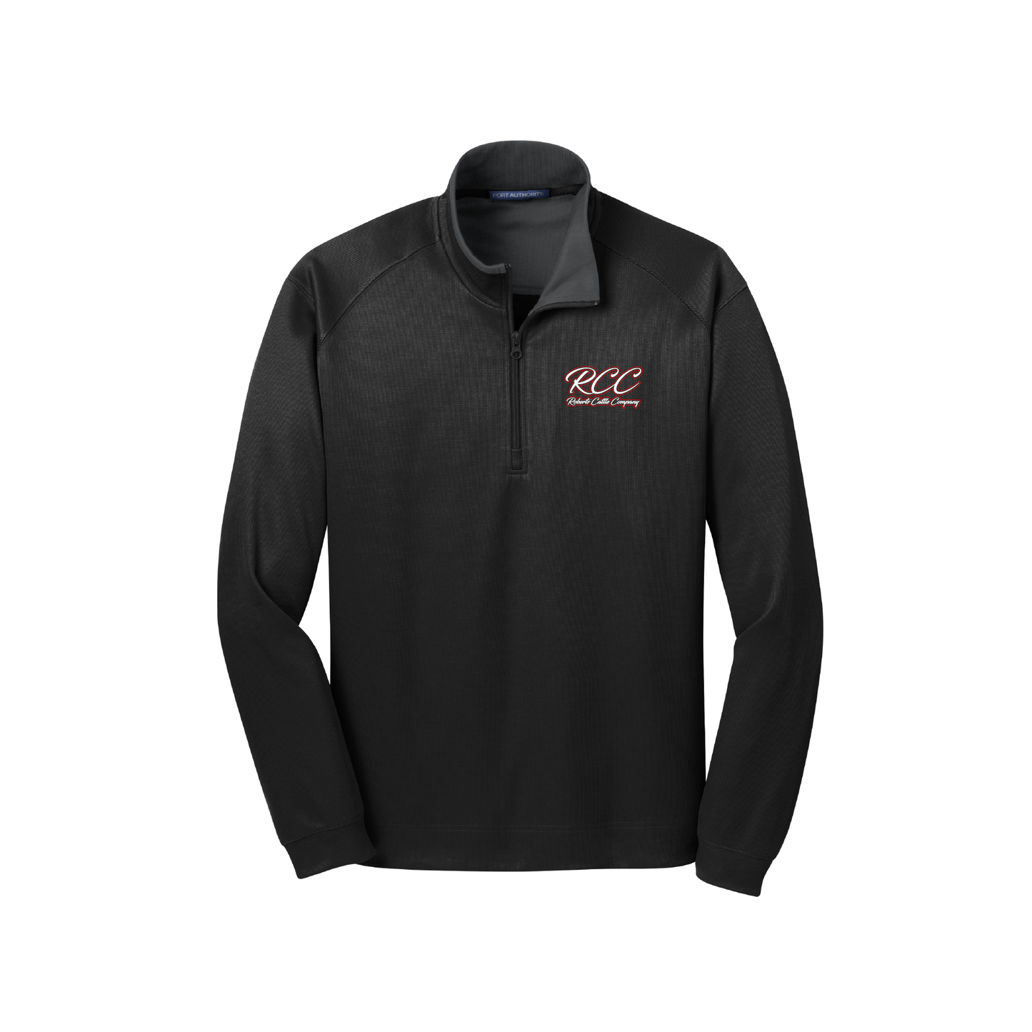 Roberts | Jersey con cremallera de 1/4 y textura vertical de Port Authority