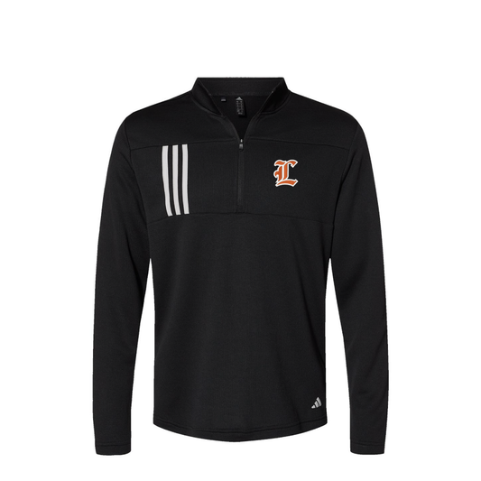 Legion Baseball | Adidas Men's 3-Stripes Double-Knit Quarter-Zip Pullover