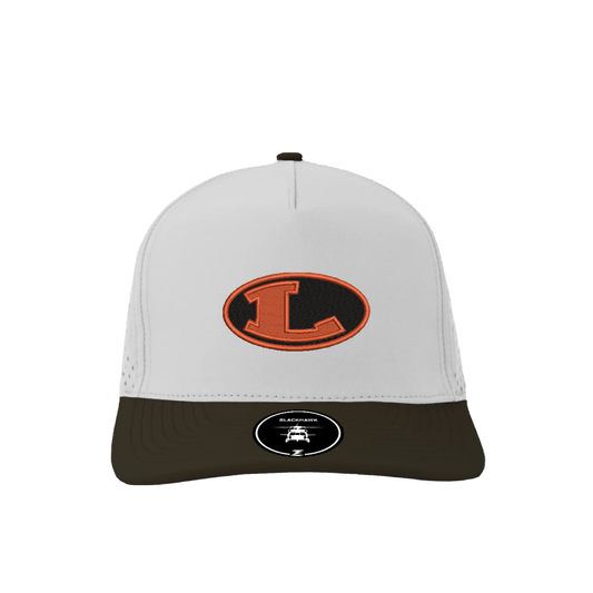 ZAPPED HEADWEAR - 5 Panel Medium Profile Premium Perforated Snapback - BLACKHAWK Elite