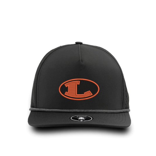Zapped Headwear 5 Panel Medium Profile Snapback w/ Rope - BLACKHAWK R+