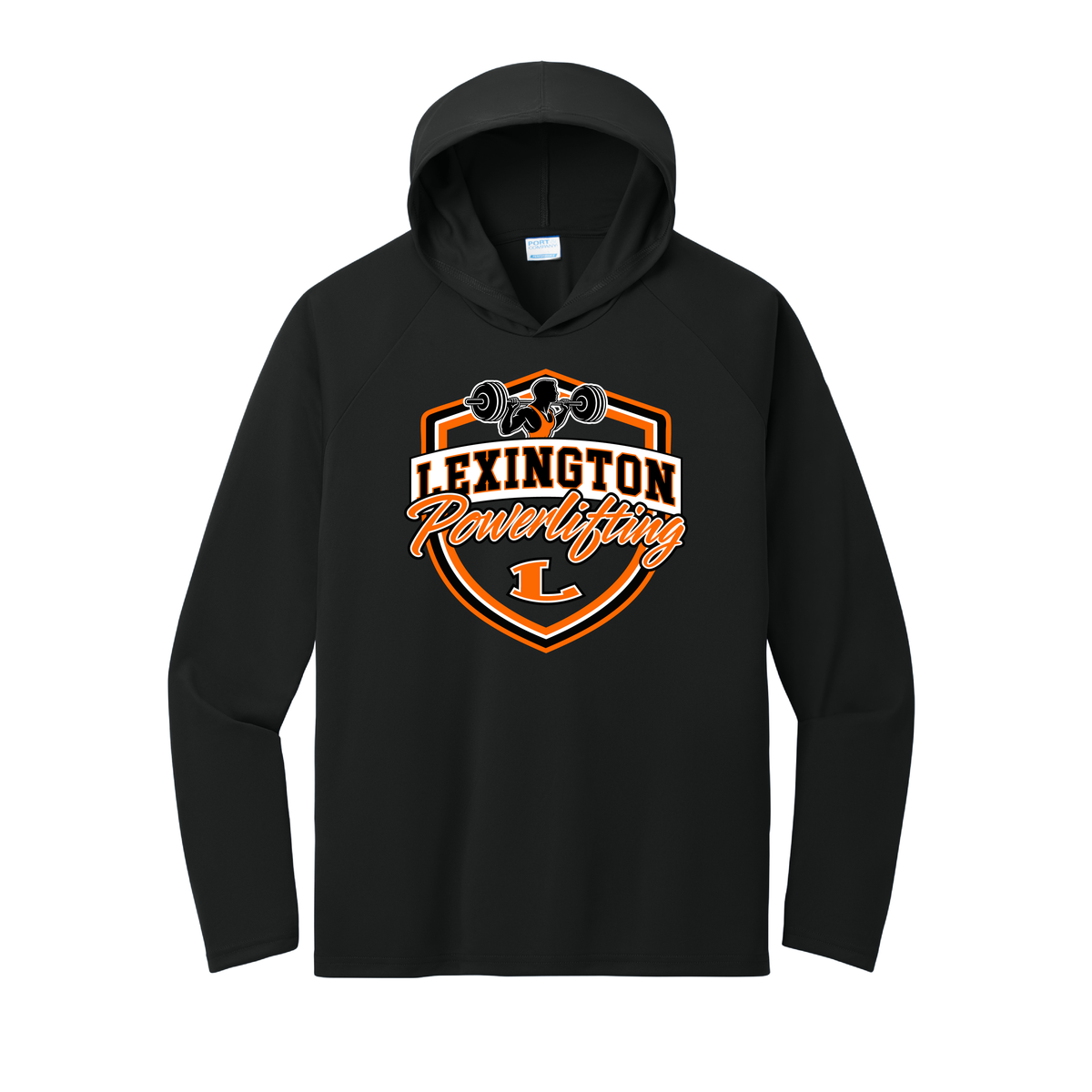 Lex Powerlifting | Port & Co Performance Pullover Hooded Tee