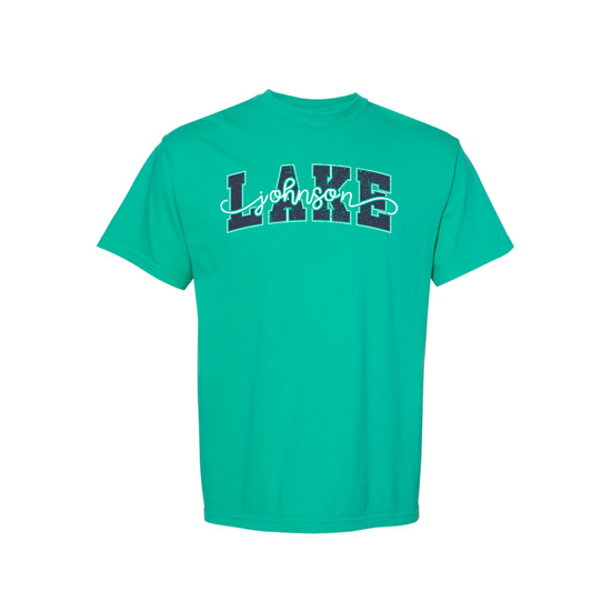 Johnson Lake | Island Green Comfort Colors Garment-Dyed Heavyweight T-Shirt