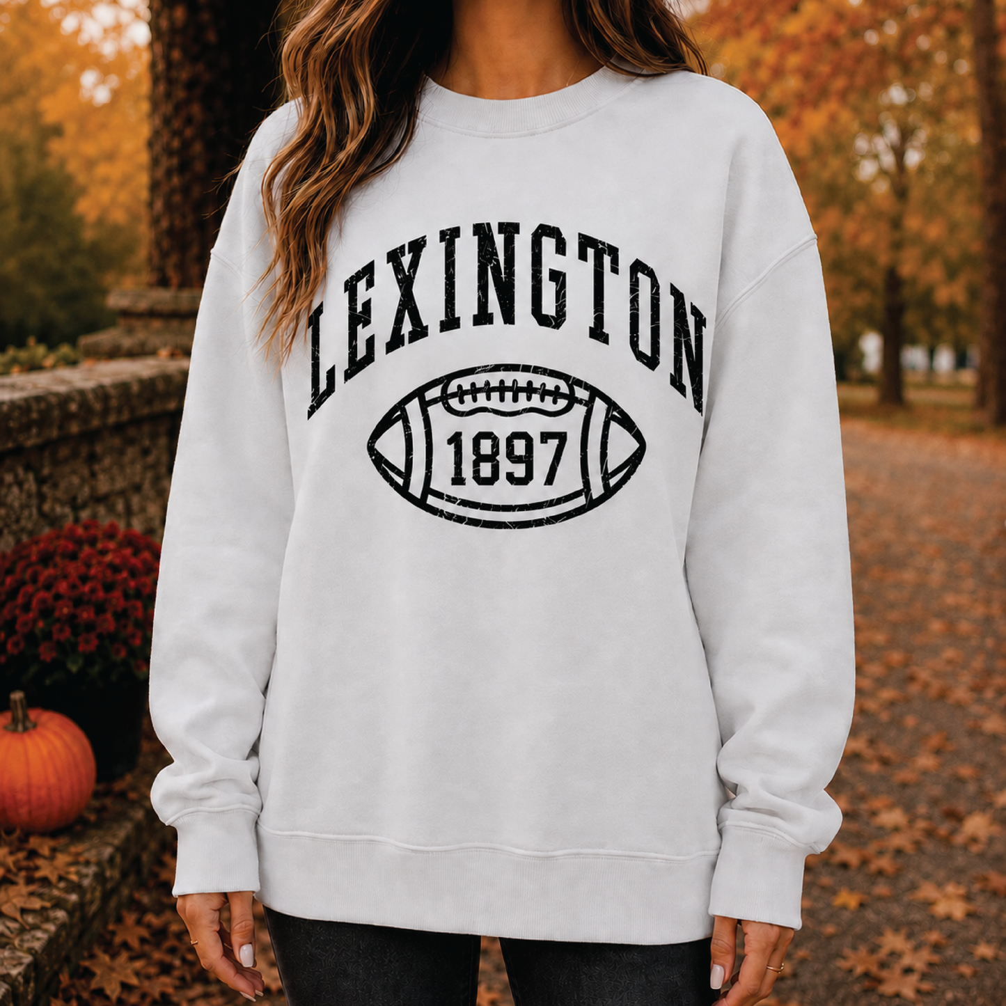 Lex Football | Lane Seven Urban Crewneck Garment Dyed