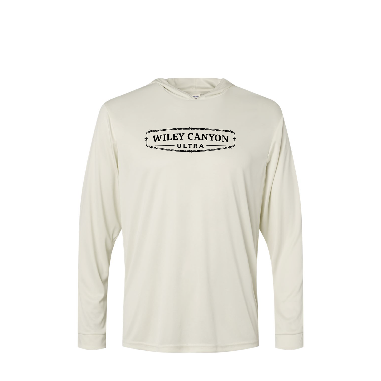 Wiley Canyon/Prairie Sky | Paragon Unisex Bahama Performance Hooded Long Sleeve T-Shirt