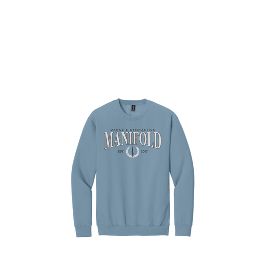 Manifold | Gildan Youth Unisex Softstyle Midweight Crewneck Sweatshirt - Gymnastics