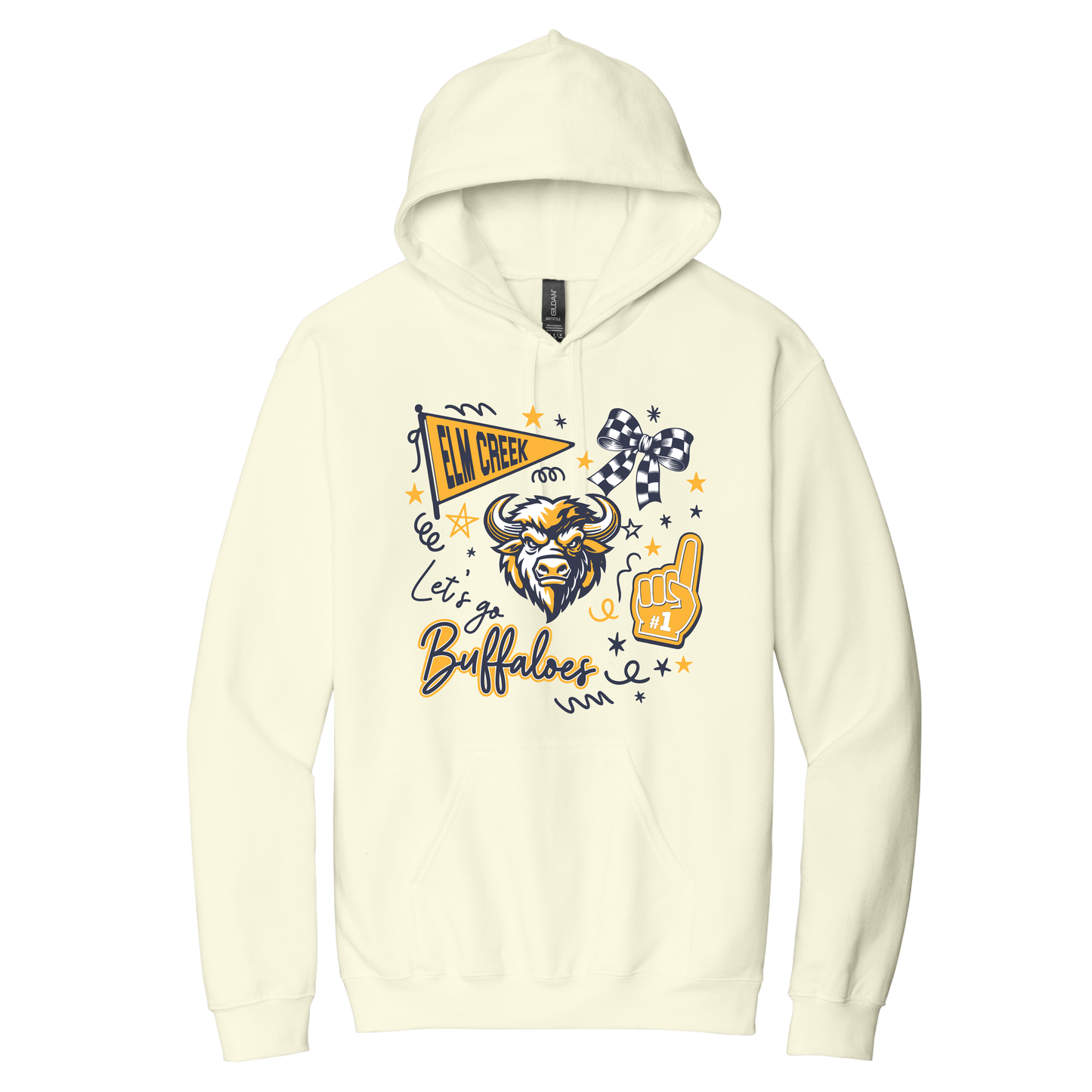 Elm Creek | Gildan Softstyle Midweight Pullover Hooded Sweatshirt