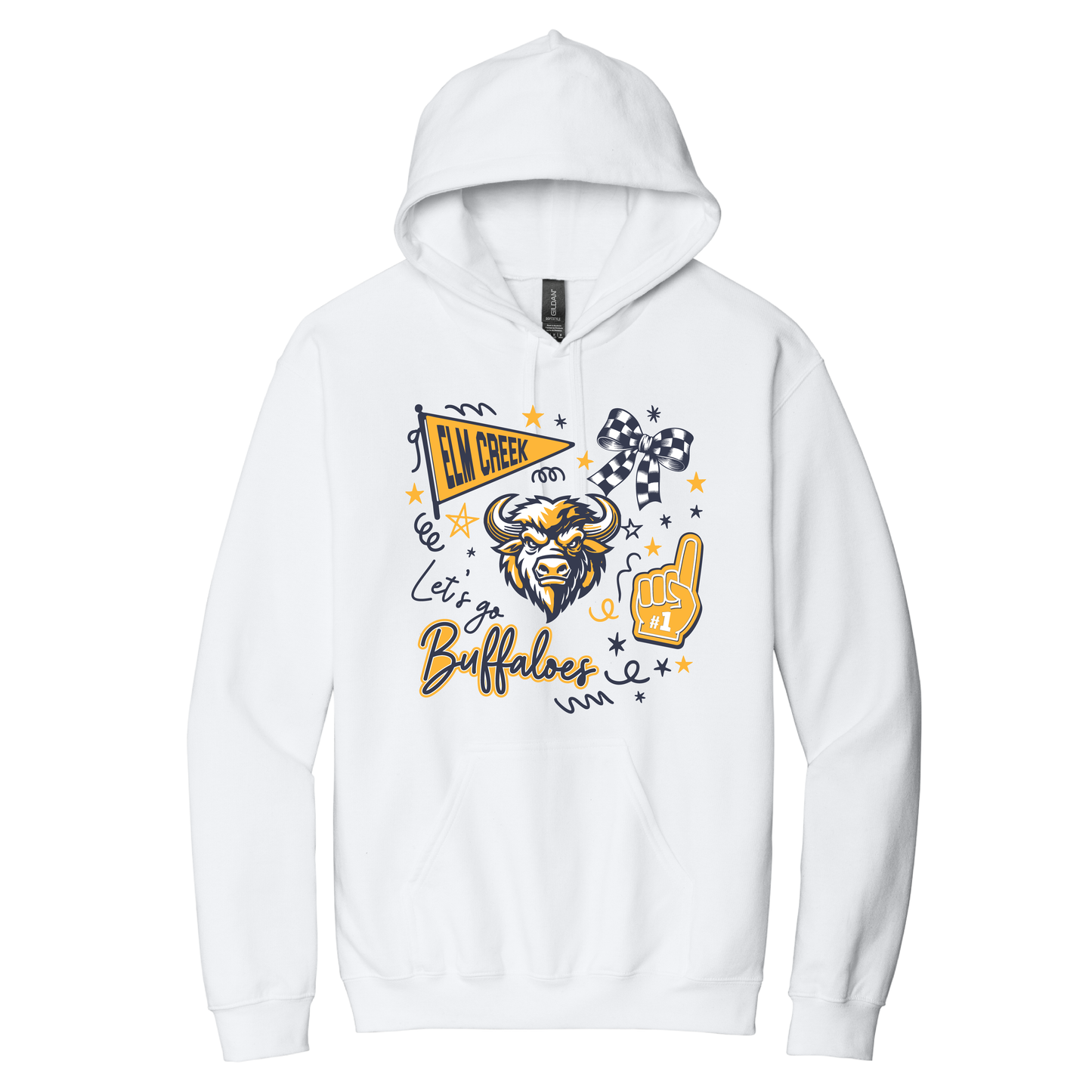 Elm Creek | Gildan Softstyle Midweight Pullover Hooded Sweatshirt