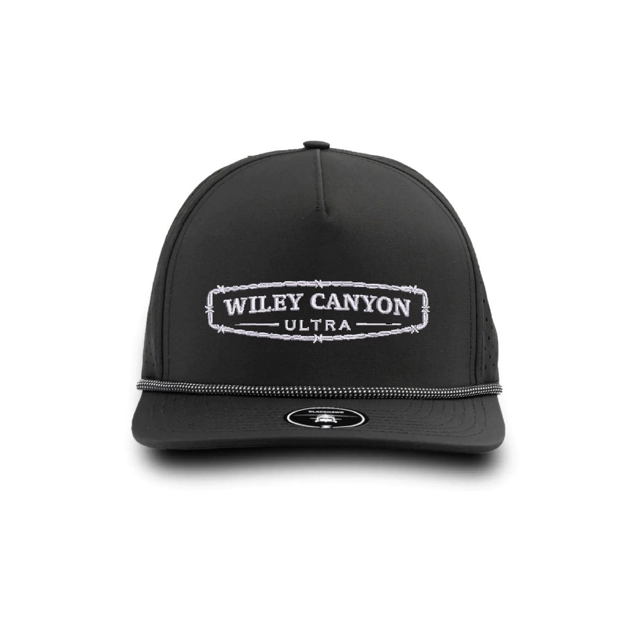 Wiley Canyon Ultra | Zapped Headwear 5 Panel Medium Profile Snapback w/ Rope - BLACKHAWK R+